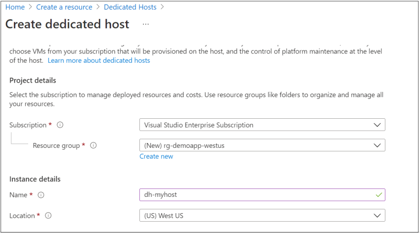 Understanding Azure Dedicated Host